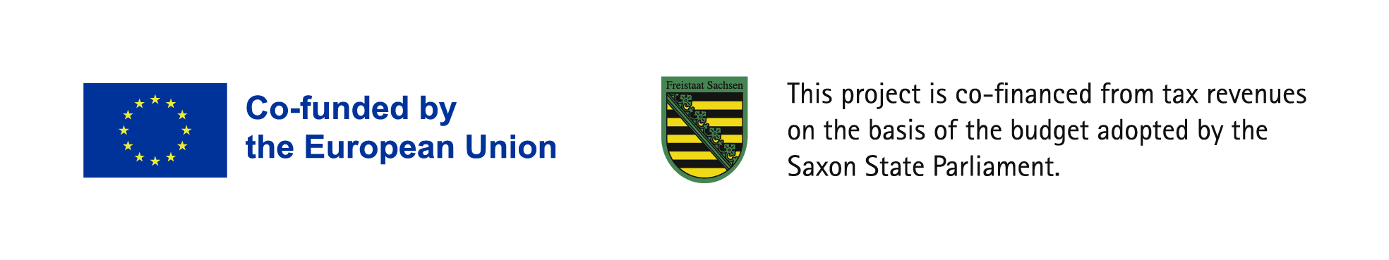 Co-funded by the European Union. This project is co-financed from tax revenues on the basis of the budget adopted by the Saxon State Parliament.